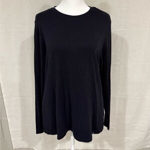 Eddie Bauer Classic Black Long Sleeve Top